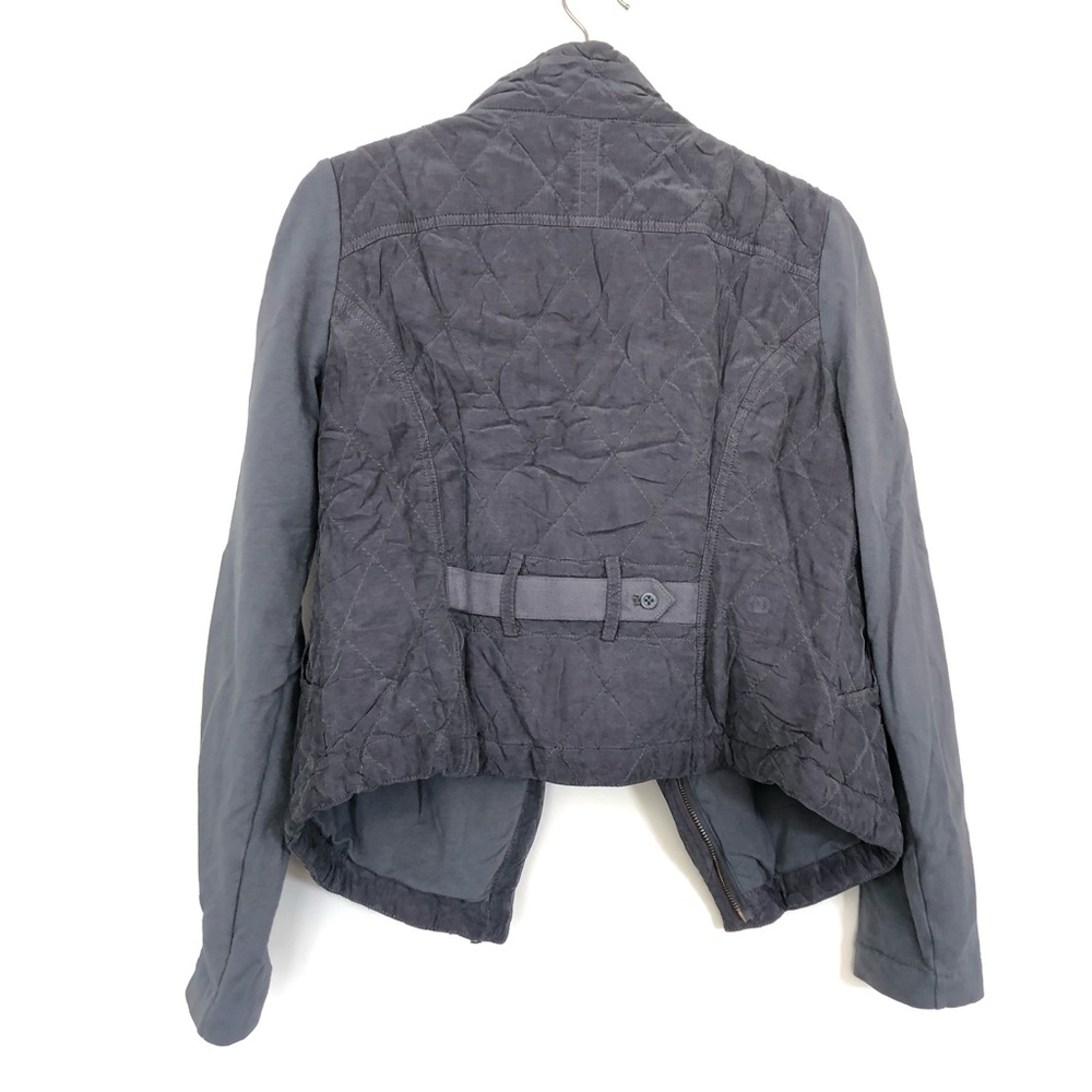 Anthropologie Marrakech Quilted Blue Utility Jacket - Picture 2 of 4